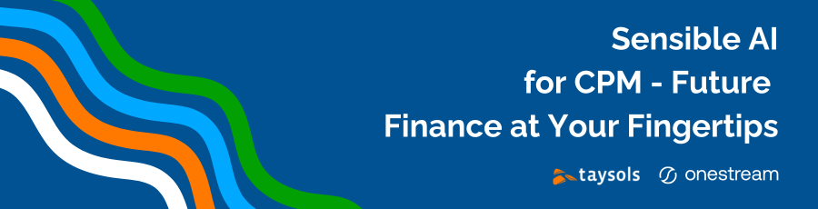 2025 Part 1 OneStream Sensible Machine Learning for CPM – Future Finance at Your Fingertips Page Banner