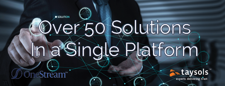 Over 50 solutions available in a single platform