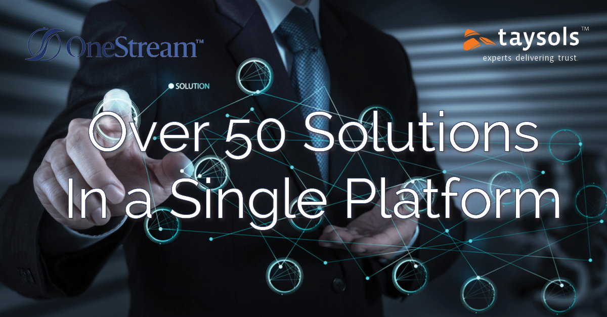 Over 50 solutions available in a single platform