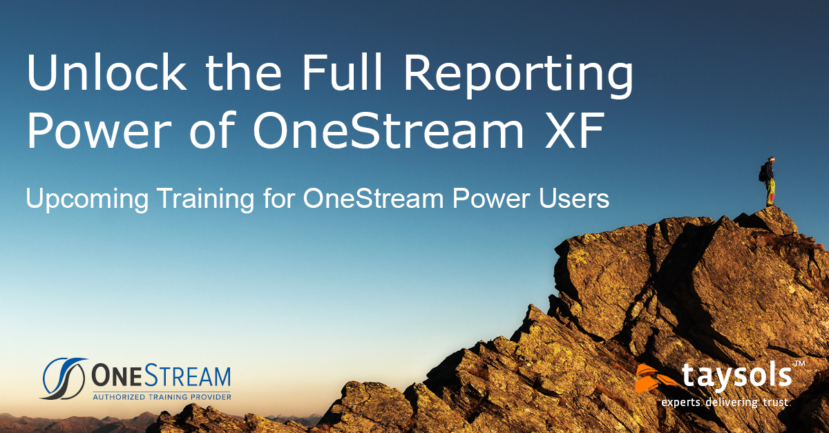 Taysols_OneStream_Power_User_Training