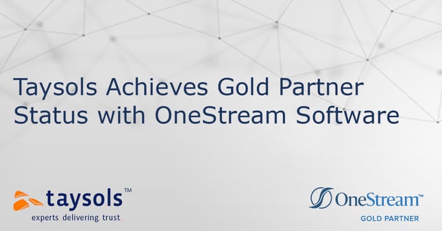 OneStream Software welcomes Taysols to Gold Partner Status