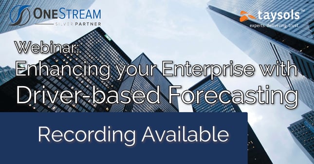 Webinar Replay: Enhancing the Enterprise with Driver-Based Forecasting
