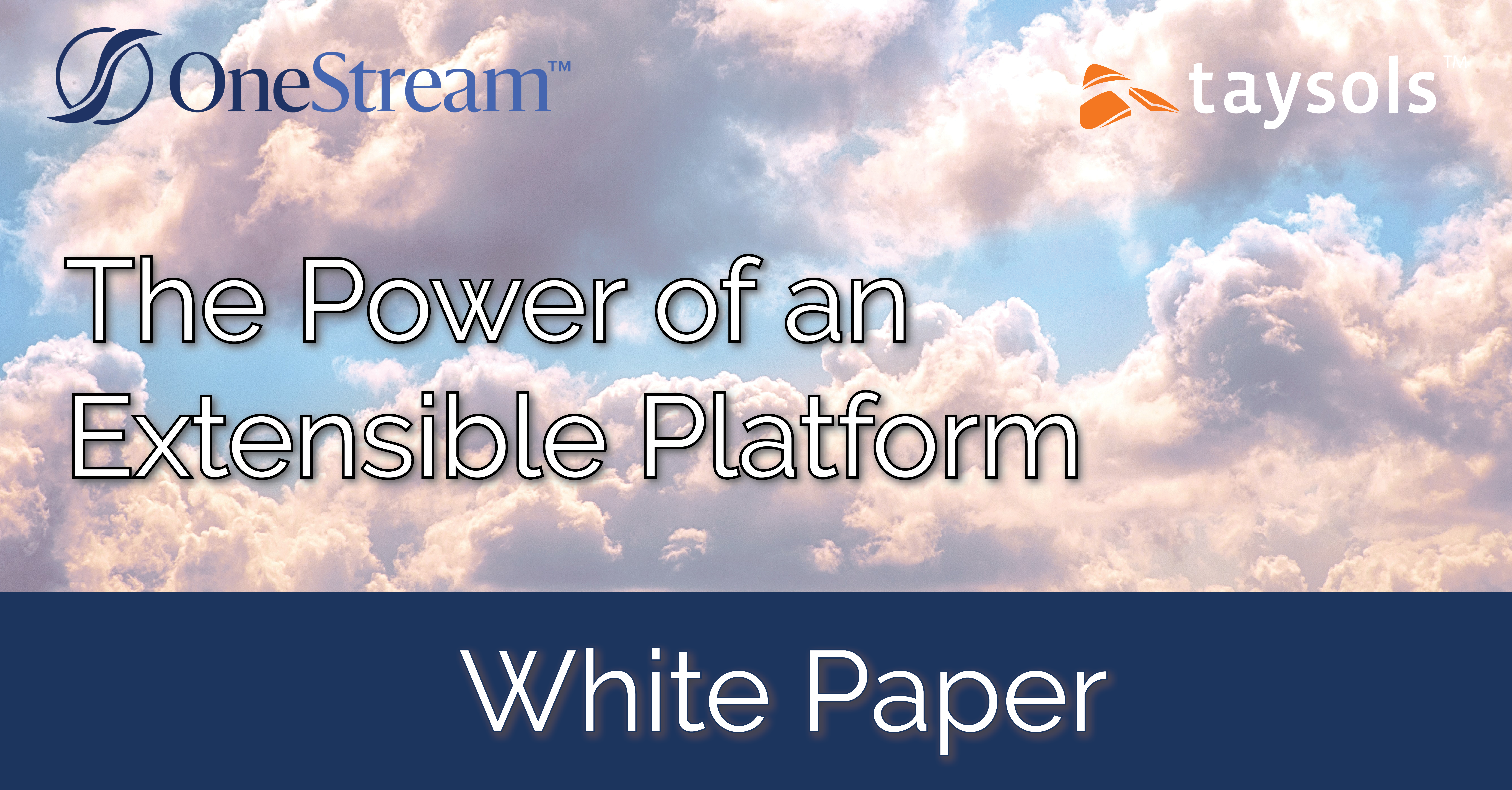 taysols_onestream white paper power of an extensible platform image_220506